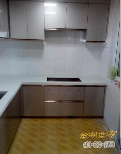 小廚房櫥柜效果圖，濃縮是精華